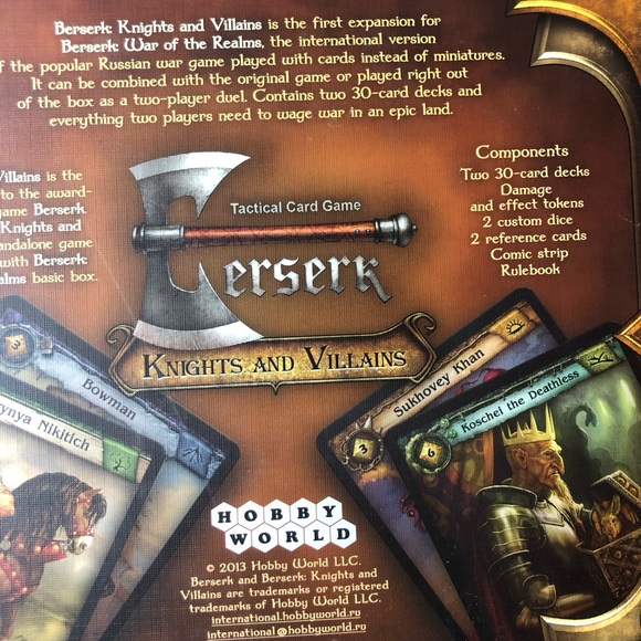 Berserk: Knights And Villains First Expansion For War Of The Realms New - Picture 6 of 10